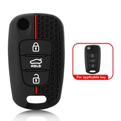 Premium Silicone Key Fob Cover - Durable Protection (Black)