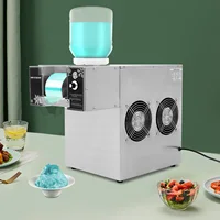 Machine à glace en flocons 120 kg/jour 750W 220V, machine à glace commerciale 8 vitesses refroidie par air, machine à glace en flocons pour salon de thé 5