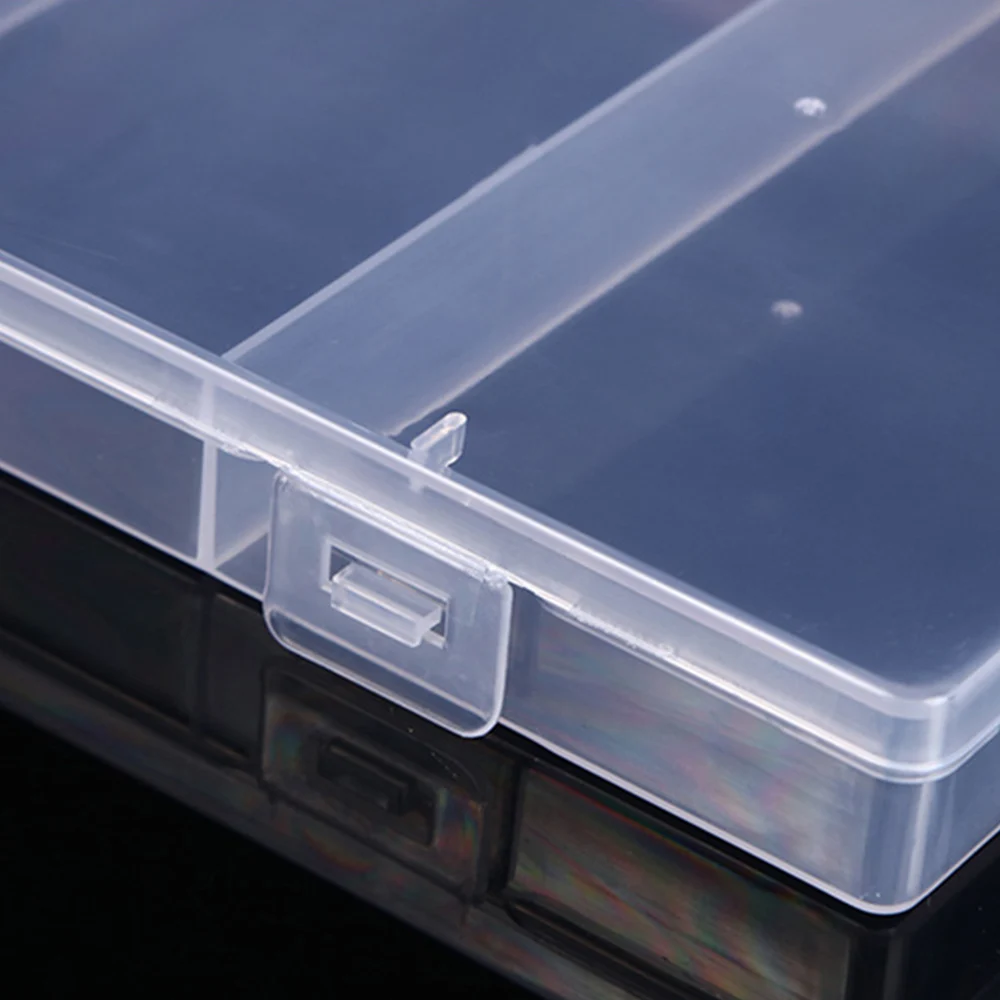Plastic Jewelry Boxes Transparent Tool Box Craft Organizer Storage Beads Bracelet Jewelry Boxes Rectangle Packaging Case