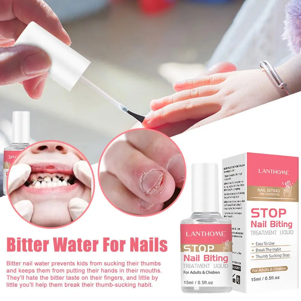 20% Off,10ml No Nail Biting Polish Bitter Taste Quit Nail Biting Stop Thumb  Sucking For Kids Babies Healthy Nail Growth | Fruugo NO