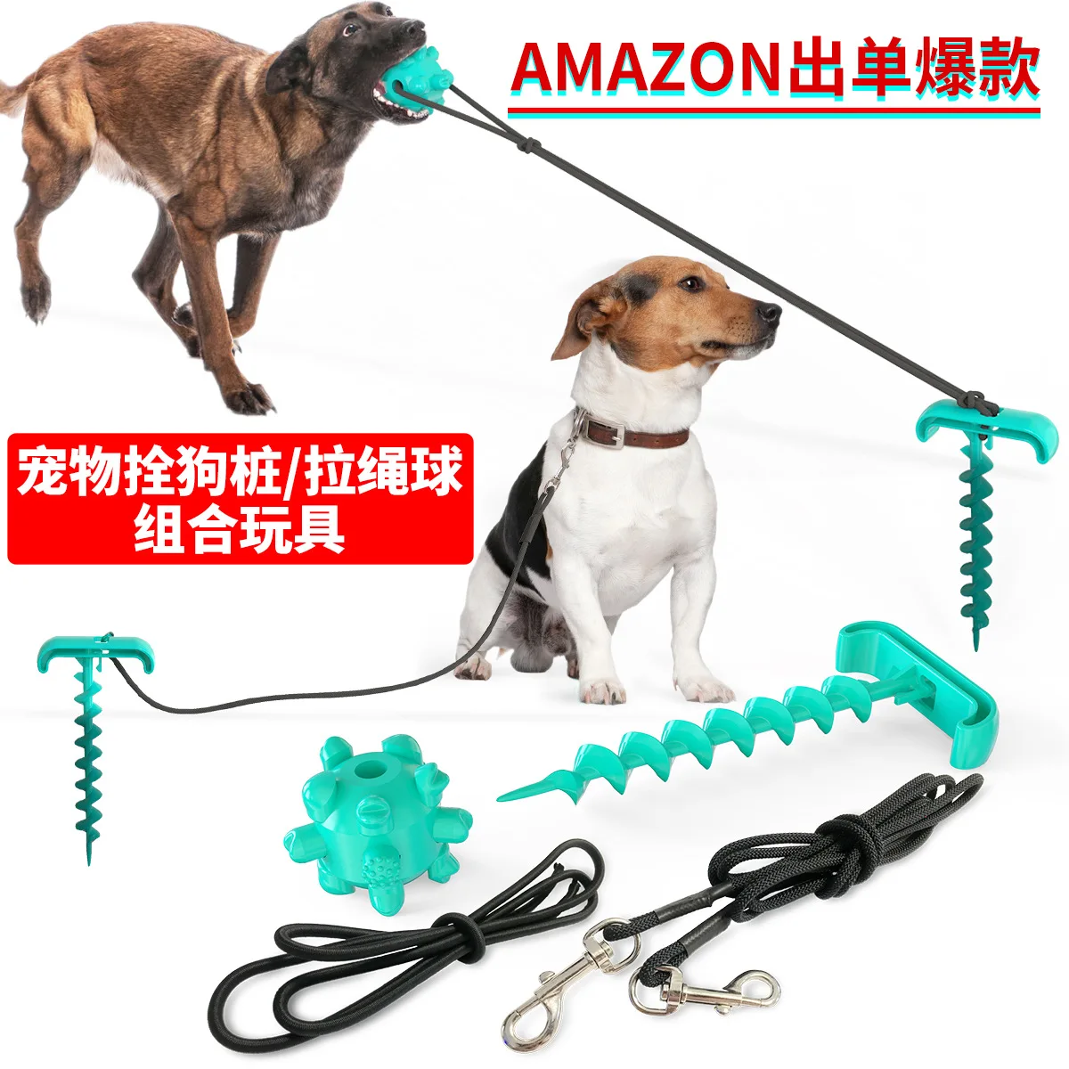 

Pet Products Outdoor Dog Ties Piles Ground Nails Training Dogs Pull Ropes Traction Ropes