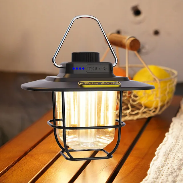 Led Camping Light Inflatable Folding Lamp Outdoor Waterproof Light Lantern  Battery Powered Tent Lights Emergency Ambient Lamp - AliExpress