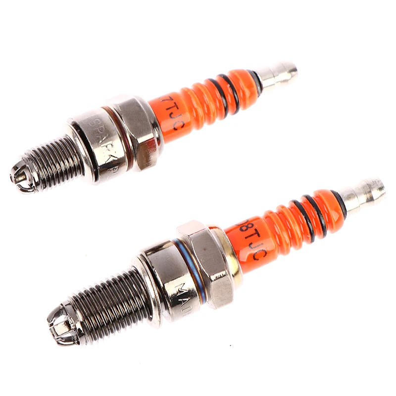 

1Pc Spark Plug A7TC A7TJC 3 Electrode GY6 50cc-125cc Moped Scooter ATV Quads