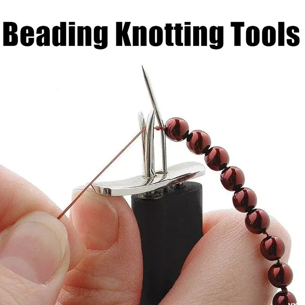 

Beading Knotting Tool Secure Knots Stringing Pearls Scattered Loose Wear Beads Smith Jewelry Rosary Twine Pearl Agate Jade Bodhi