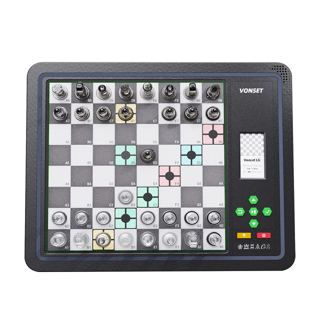 Jogo eletrônico inteligente do xadrez, parte magnética, placa