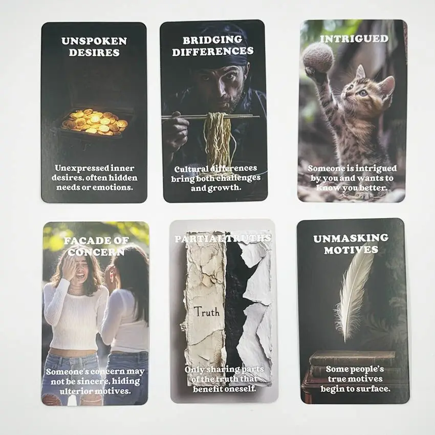 12X7cm Spill Tea Oracle Card Game 2