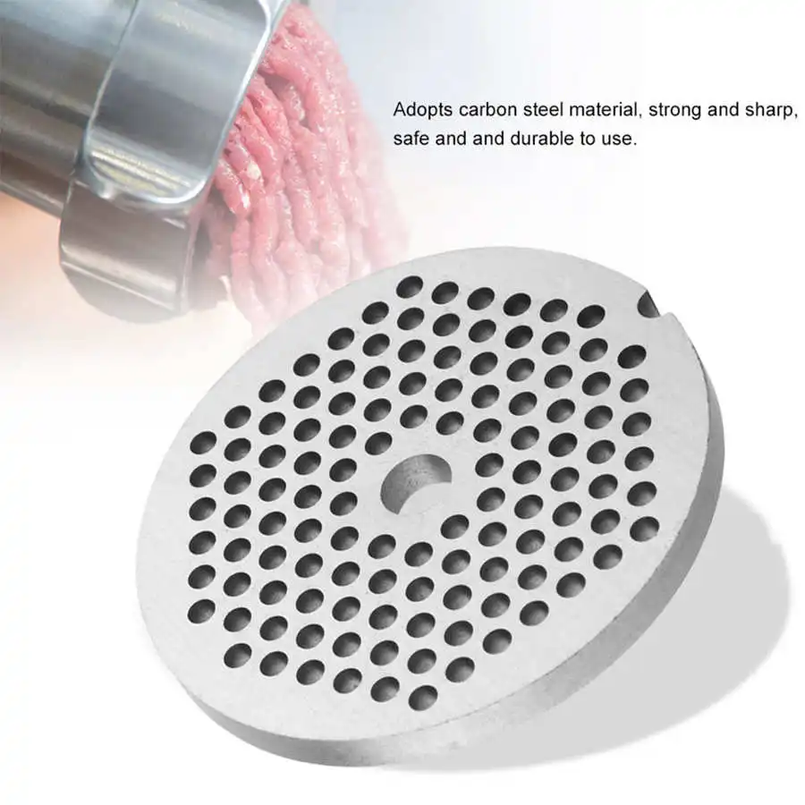 Meat Grinder Spare Parts 3mm / 5mm / 7.5mm Hole Meat Grinder Crusher Mincer Plate Disc Knife Steel Alloy