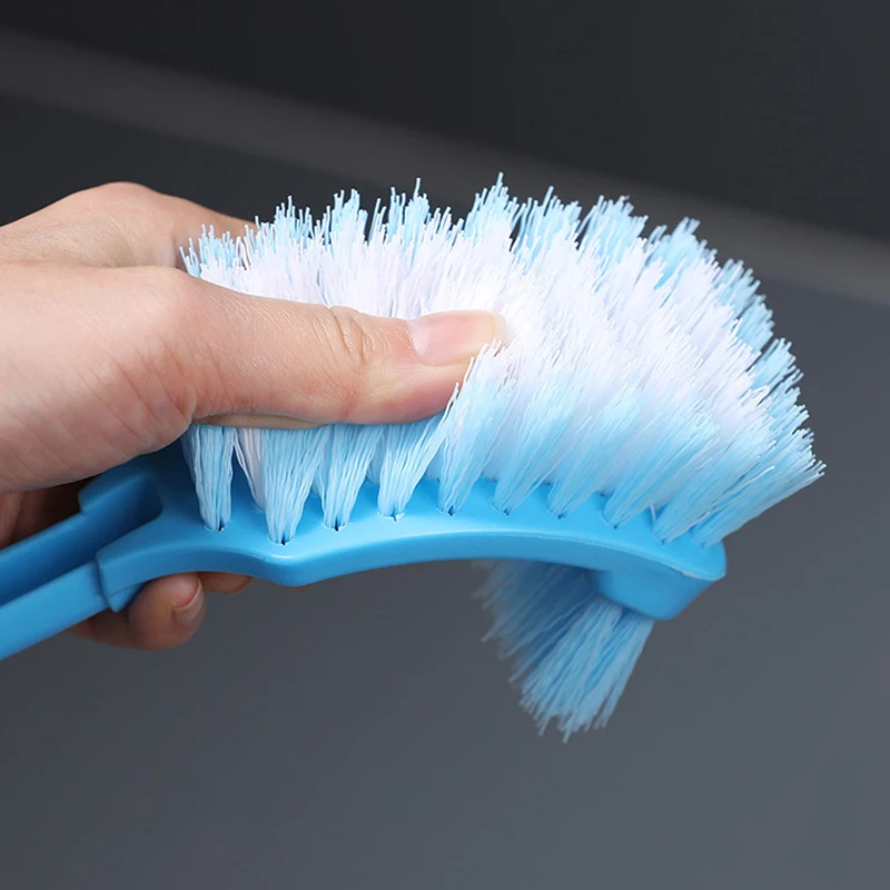 Toilet Brush Set Cleaning Toilet Brush Plastic Long Handle Double-Sided Dead Corner Cleaning Brush Soft Bristled Toilet Floor Seam