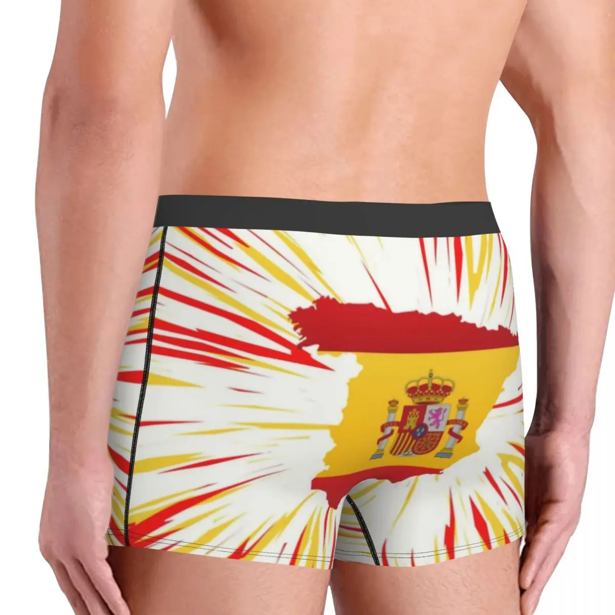 Essence Of Spain Map Flag Boxer Shorts For Men 3D Printed Male Spanish Pride Underwear Panties Briefs Soft Underpants 4