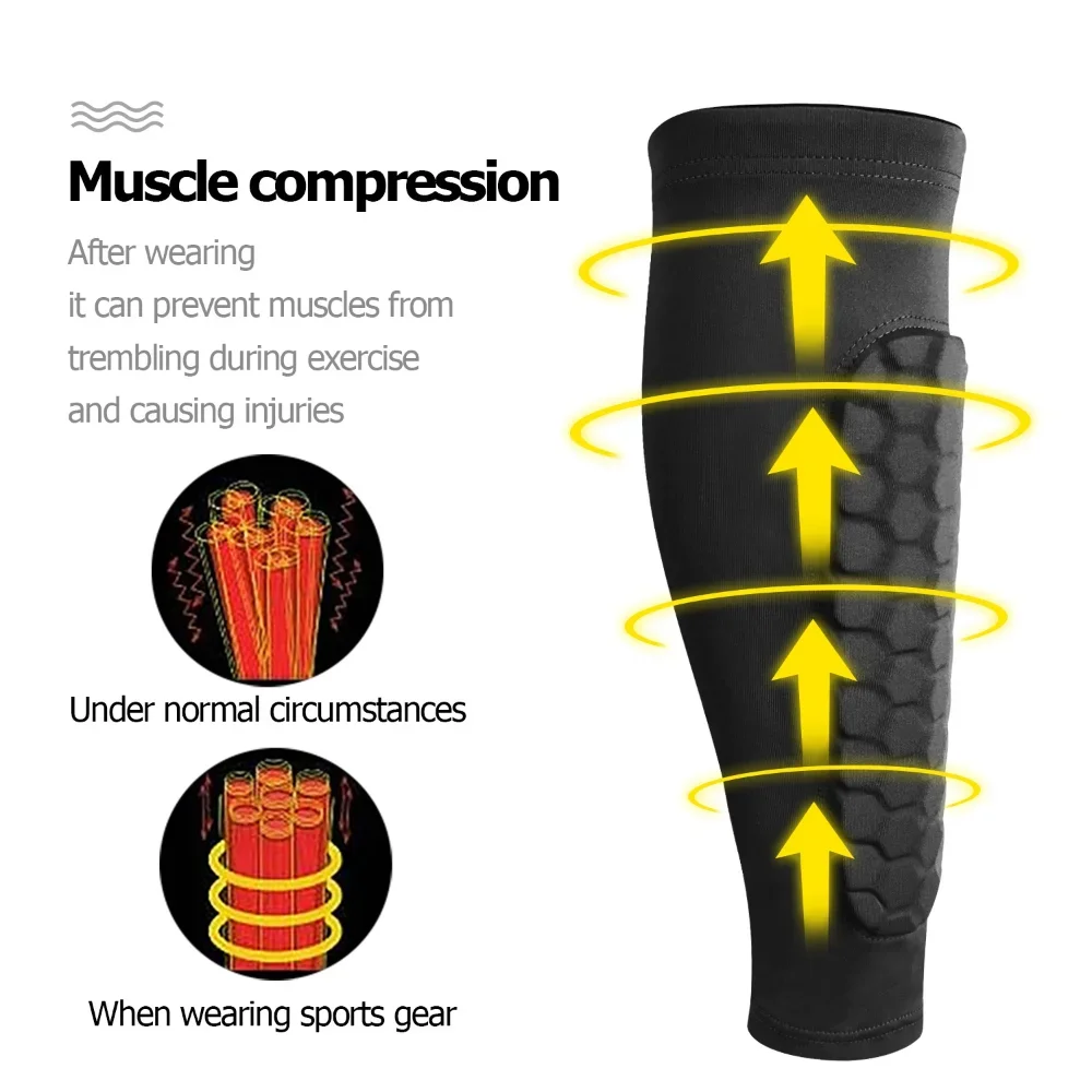 Soccer Shin Guards Honeycomb Football Shields Sports Legging Shinguards Leg Sleeves Protective Gear Shank Protector