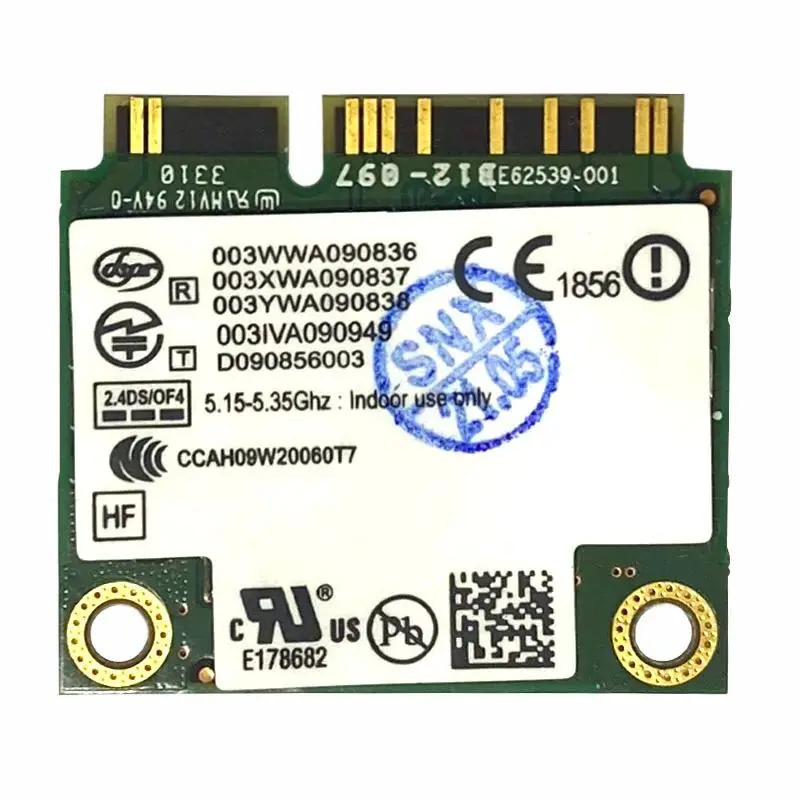 오리지널 622ANHMW 622AN 듀얼 밴드 2.4G 5G 미니 PCI-E 300Mbps 무선 wifi 어댑터, 인텔 6200 6200AN 6200agn 카드용