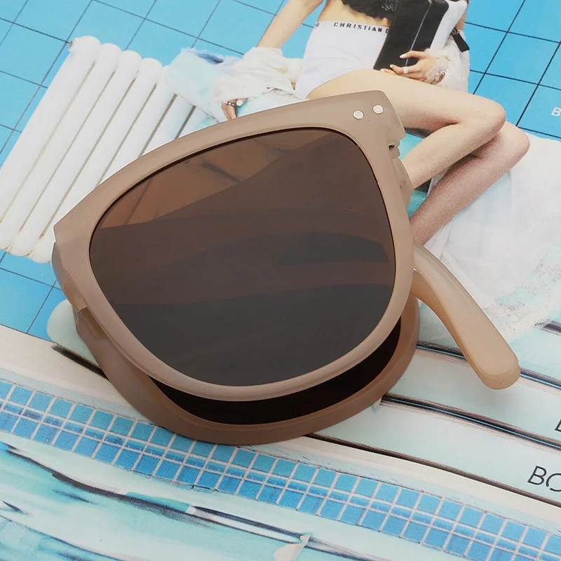 UV400 Anti-Ultraviolett-Sonnenschutz-Sonnenbrille für Herren, praktische Sonnenbrille mit ovalem Rahmen, faltbare Sonnenbrille, Damen-Polarisatoren – Detail 20