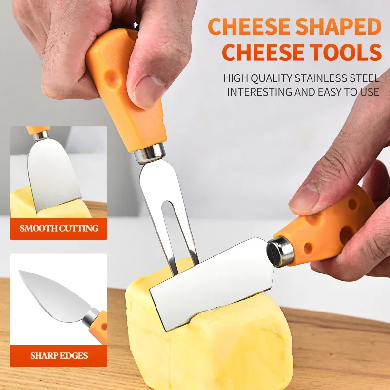 10pcs Cheese Slicer Kit Cutting Board with 5 Wires Cheese Knifes Stainless Steel Butter Cliser Wires for Kitchen Cheese Tools