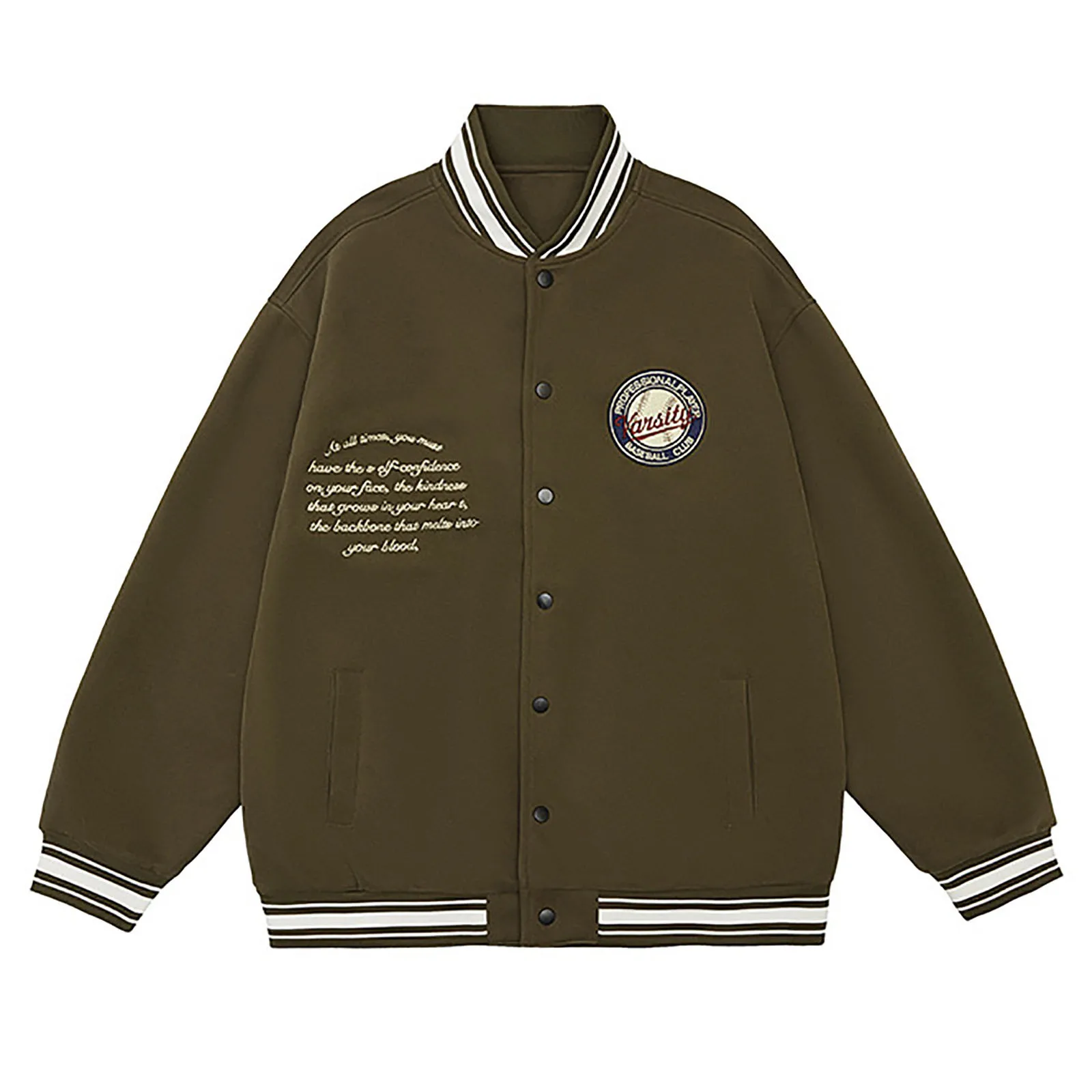 Aelfric Eden Men'S Winter Jacket Padding Tactical Large Bomber Track Jacket American Vintage Baseball Jacket Casual Over Coat 6