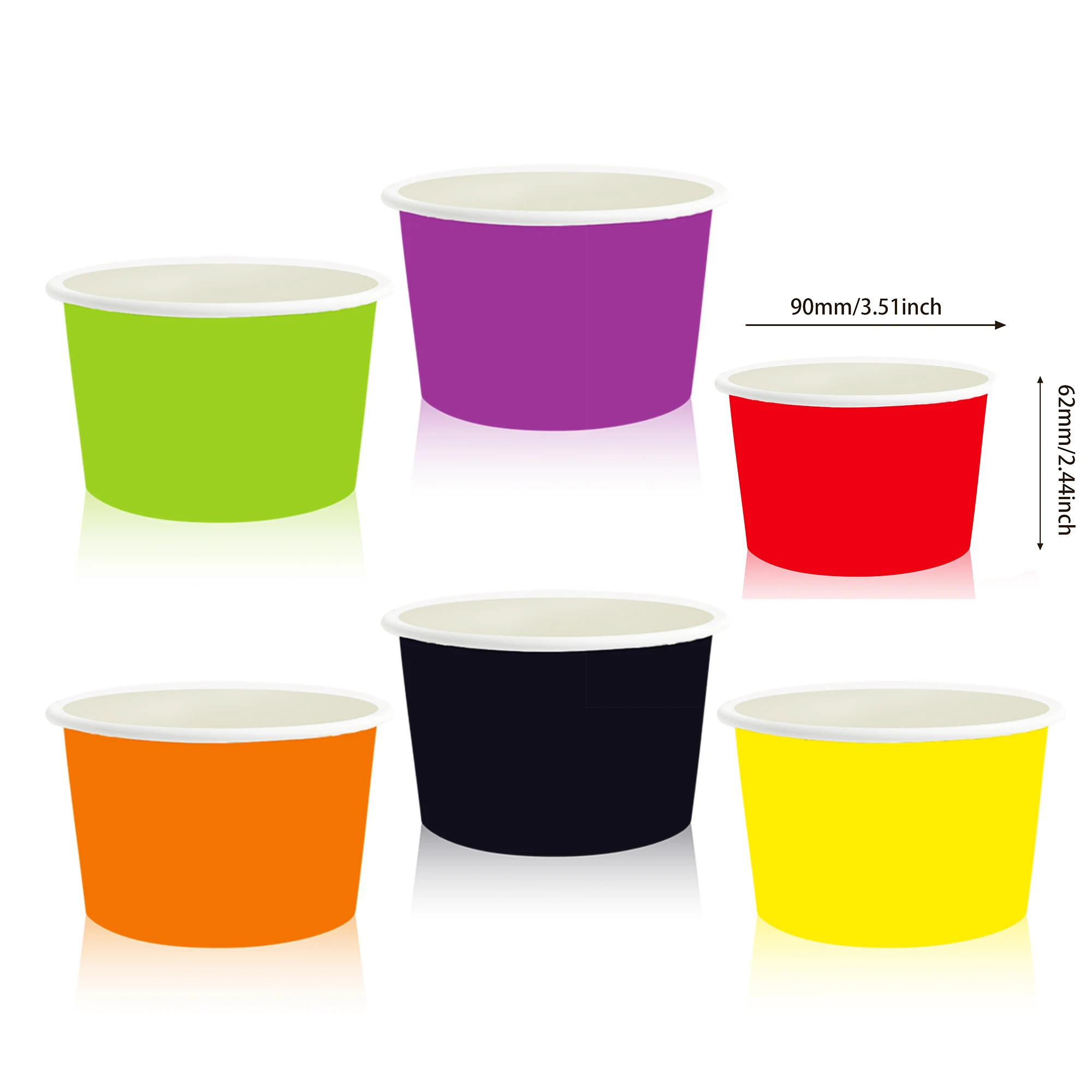 Colorful Disposable Paper Food Trays for Celebrations and Parties