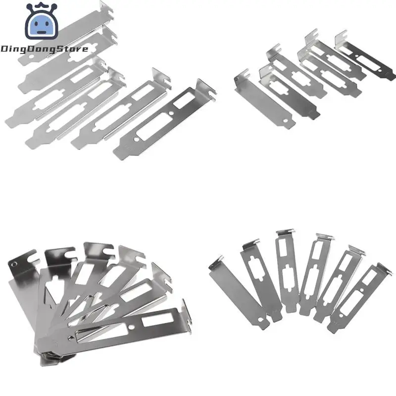 금속 로우 프로파일 브래킷 어댑터, DVI DP VGA 배플 포트, 절반 높이 그래픽 비디오 카드 세트, 8cm, 1PC, 신제품 