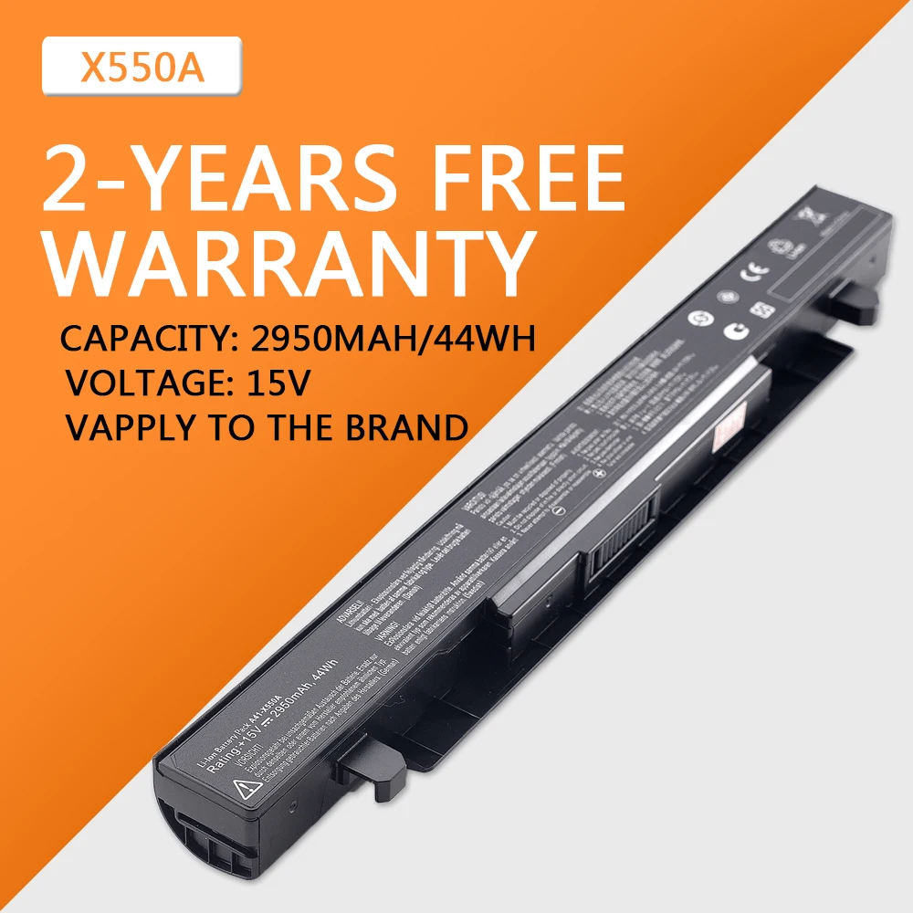 

Laptop battery For ASUS A41-X550A X450LA X452 X550A A450LA P450LC R510EA P450CA F550VC F552C A450V P450LB X552C