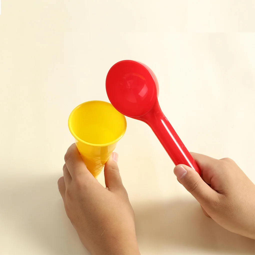 

5Pcs Kit Ice Cream Cone Scoop Beach Toys Sandbox Play Gift Children