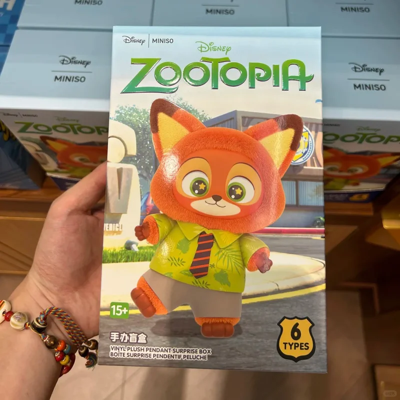 Disney miniso Zootopia Blind Box Cute Nick Judy Action Figure