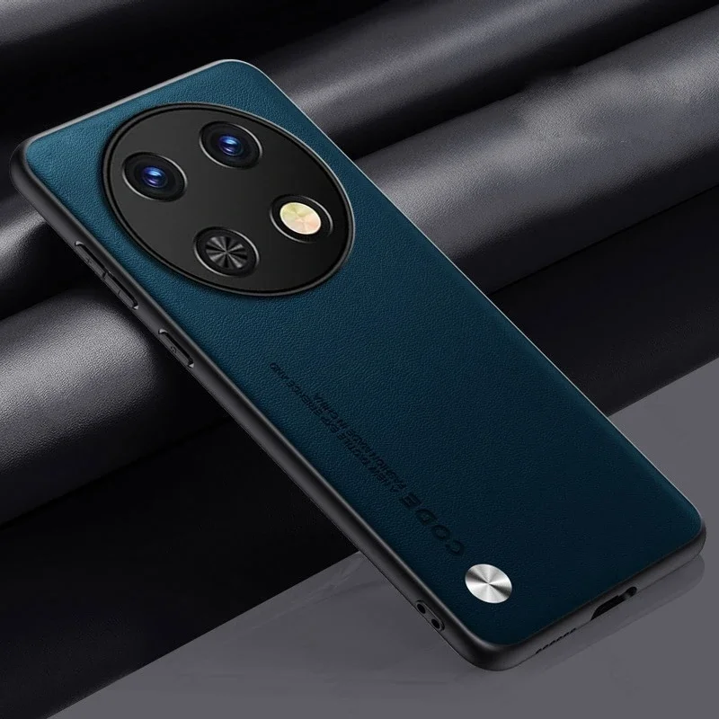 Elegant Leather Back Cover - Shockproof & Soft TPU Bumper