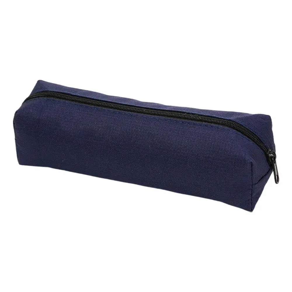 Solid Color Portable Pencil Case and Stationery Organizer