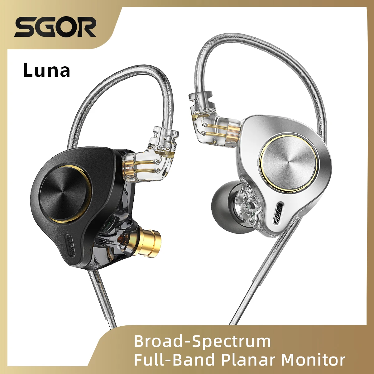 SGORLunaInEar13.5MMPlanarDriverWiredEarphonesMusicHiFiBassMonitorEarbudsDJHeadsetTypeCUSBC3.5mmPlug-AliExpress