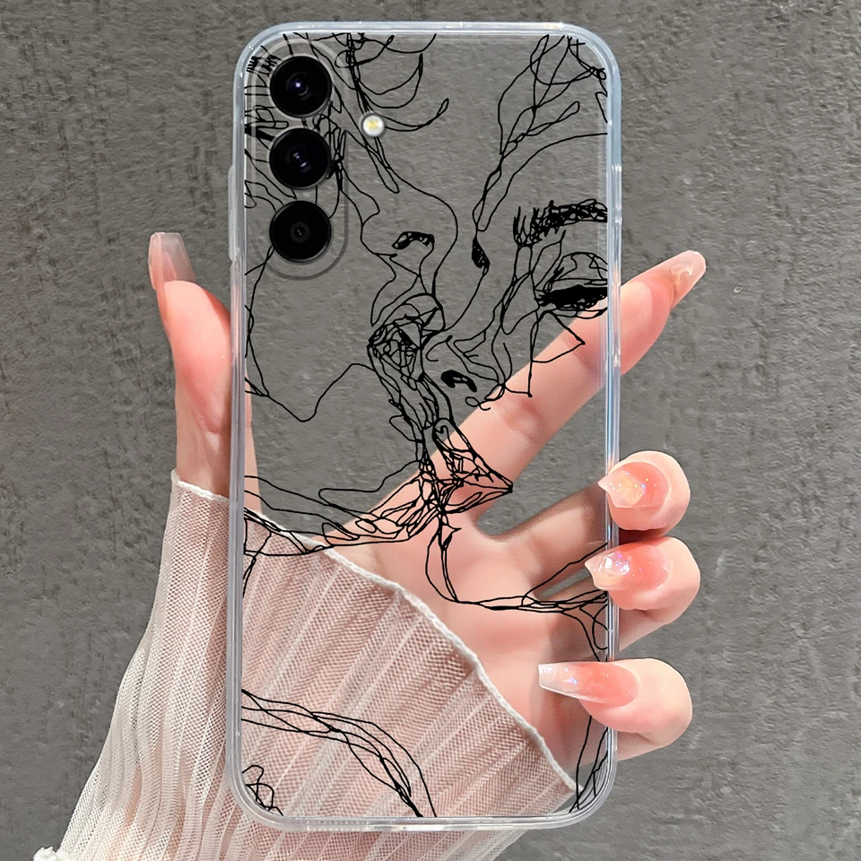 Pink Star Dinosaur Creative Silicone Clear Phone Case - Durable Bumper Housing Design