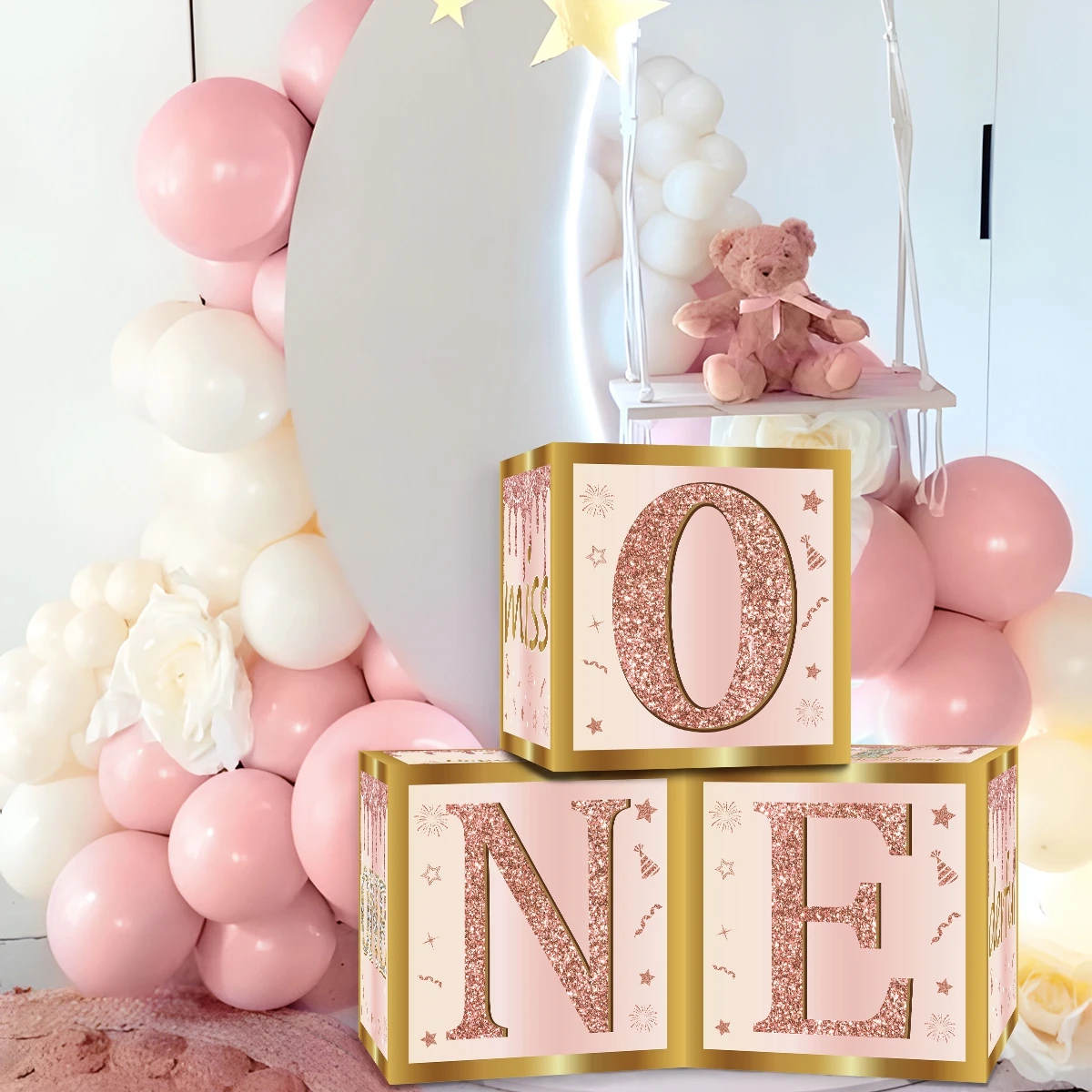 First Birthday Party Decorations Boxes For Boys Girls, One...