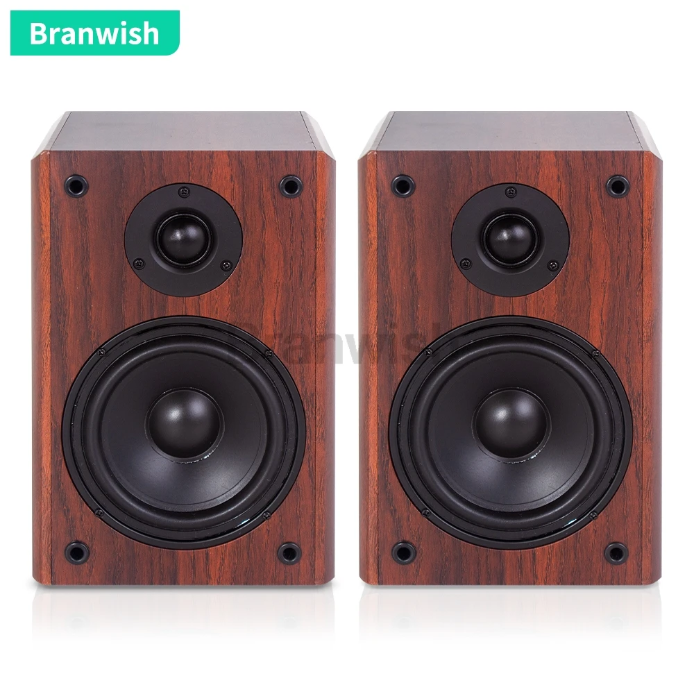 100W 5.25 Inch Home High-power Bookshelf Passive Desktop Monitor Wall-mounted Surround Sound Hi-fi Speaker