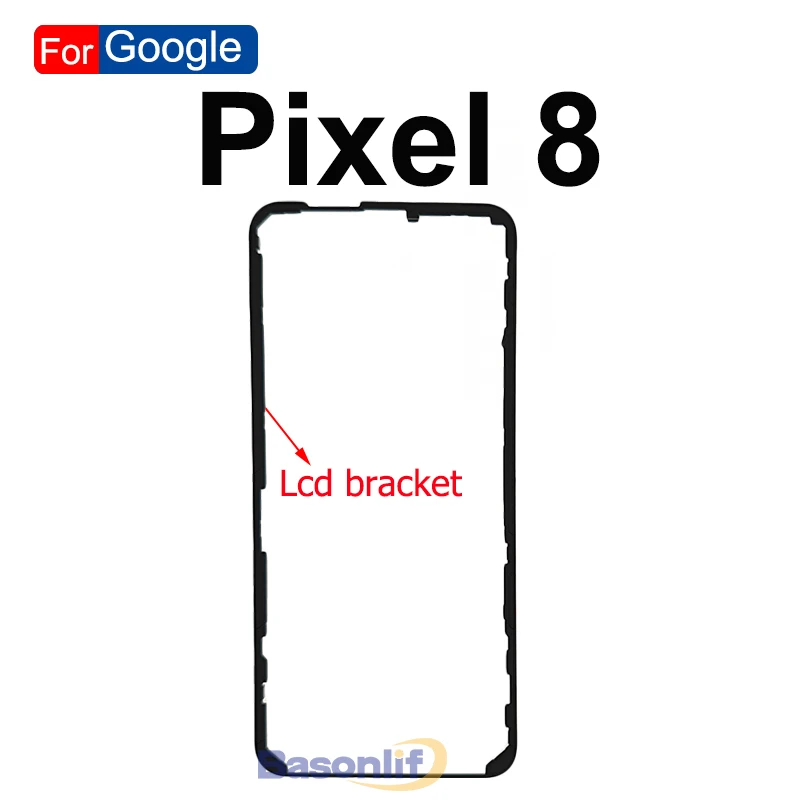 구글 픽셀 6 6Pro 4 5 5a 6A 7 8 9 Pro XL LCD 디스플레이 브래킷 전면 스크린 스탠드 중간 베젤 프레임 플라스틱 홀더 (바손라이프)