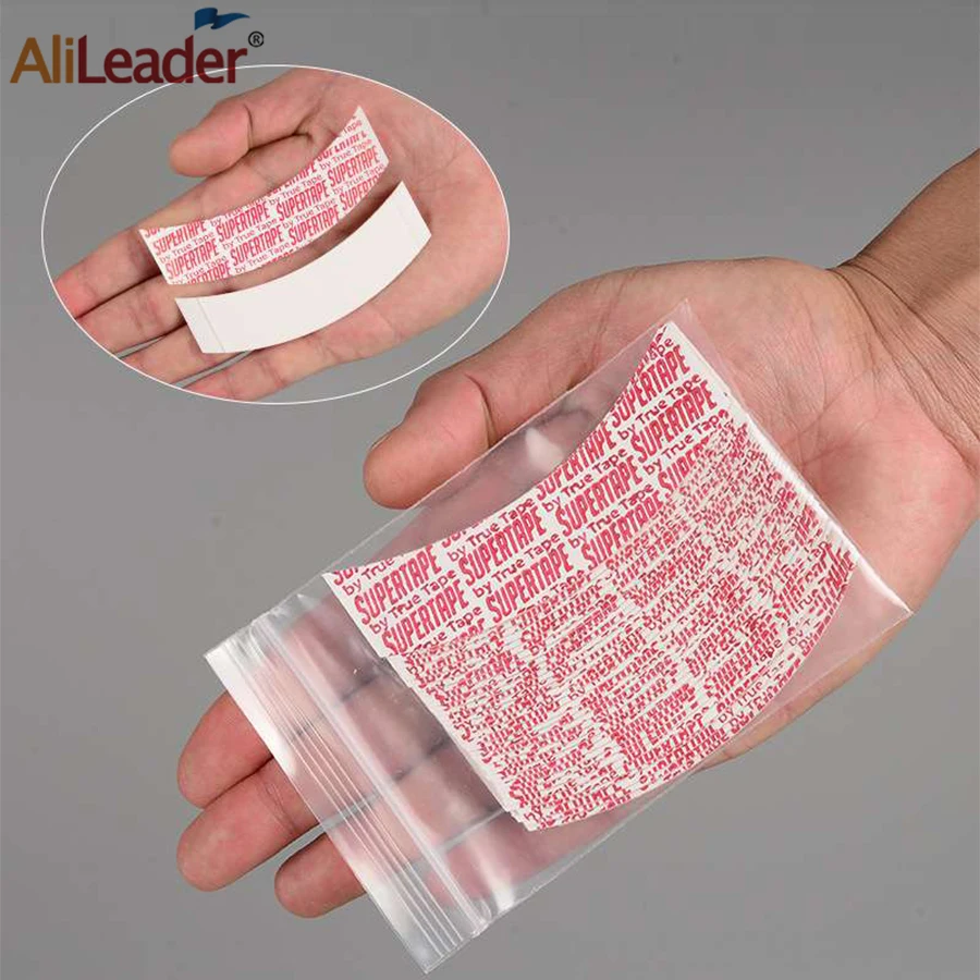 Cheap 5/pack Supertape Lace Wig Tape Double Adhesive Hair Tape For Toupee/Lace Wigs For Lace Wigs Waterproof Ultra Hold