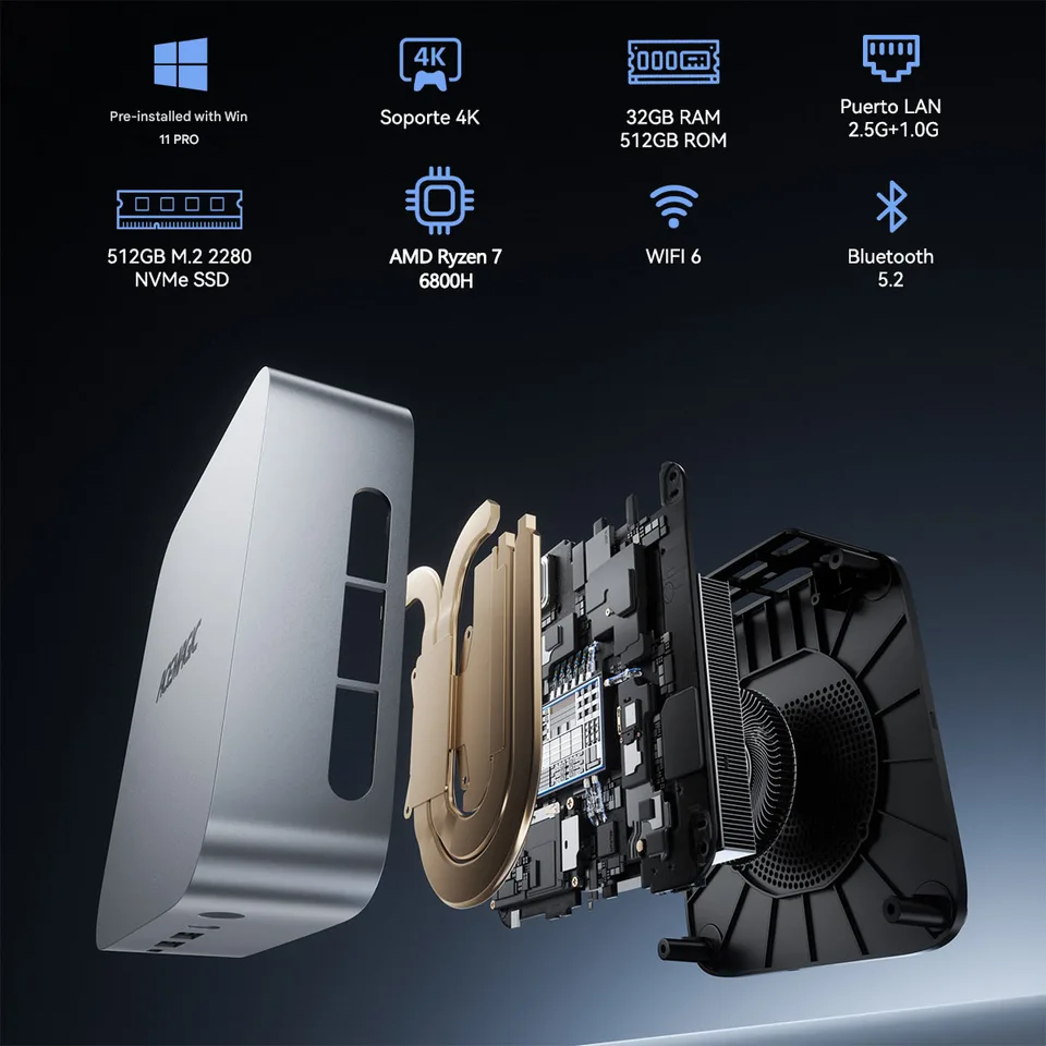ACEMAGIC M1 ミニPC AMD Ryzen 7 6800H(8コア/16スレッド、最大4.75GHz