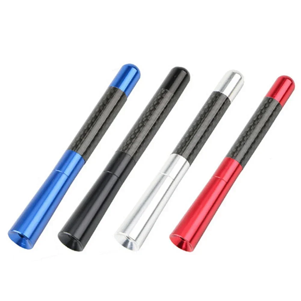 3.5/8/12cm car antenna Carbon Fiber Radio Aerial Antenna Radio FM/AM Metal Receiving Antennas Short Stubby Mast