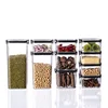 5 Sizes Sealed Jar Food Storage Box Transparent Plastic Multigrain Tank Stackable Dried Sealed Storage Jars Kitchen Organizer 1