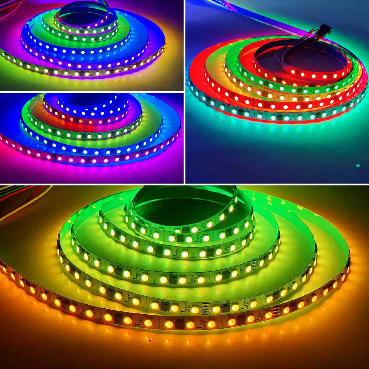 

6mm Narrow Width PCB GS1903 Pixel LED Strip WS2811 Addressable RGB Full Color Rianbow LED Band Light IP20 12V 60leds/m