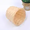 Mini Bamboo Woven Basket Household Bra Sundries Organizer Rattan Plant Box Desktop Container Handmade Garden Flowerpot 2