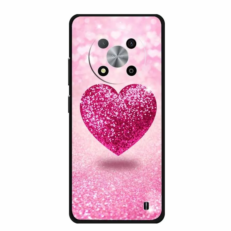 Luxury Soft Silicone TPU Phone Cover with Cartoon Floral Design - Protective Case