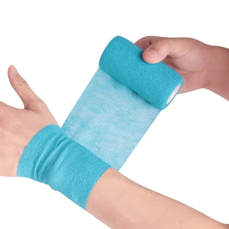 1 Roll Children Fabric Wound Outdoor Sports Adhesive Elastic Dressing Bandage Non-woven Care Skin Patch First Aid Gauze Tape 5