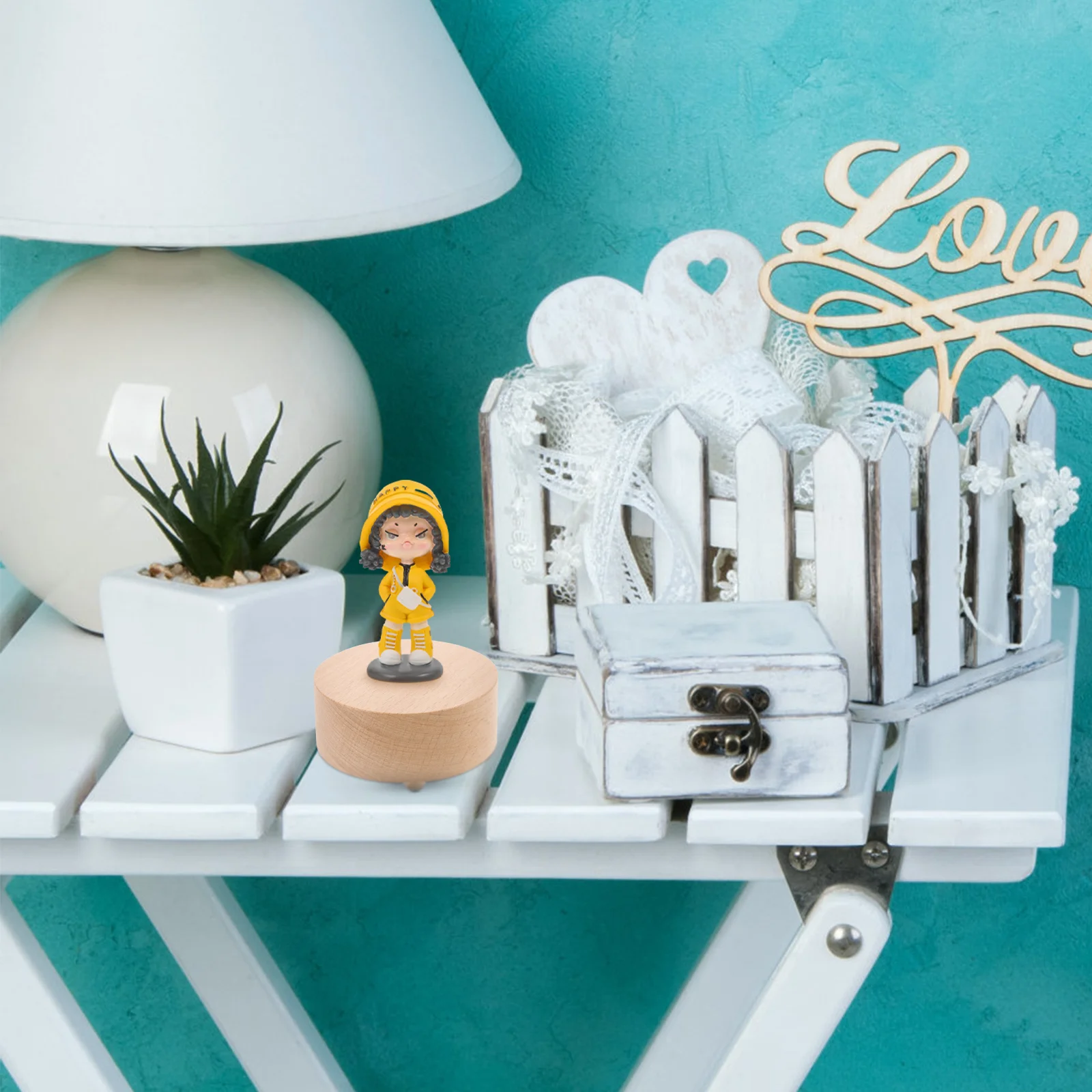 Music Box Safe Material Base DIY Handcraft Round Musical Wood Stable Characteristics