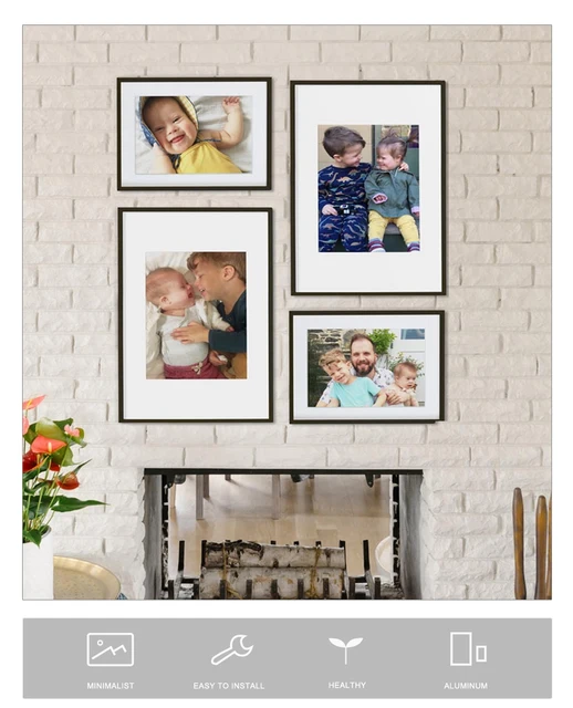 Aluminum Photo Pictures Frames White Black 40x50cm 30x40cm A4 With Mat For  Wall Display Gallery Posters Print Artwork Home Decor - Frame - AliExpress