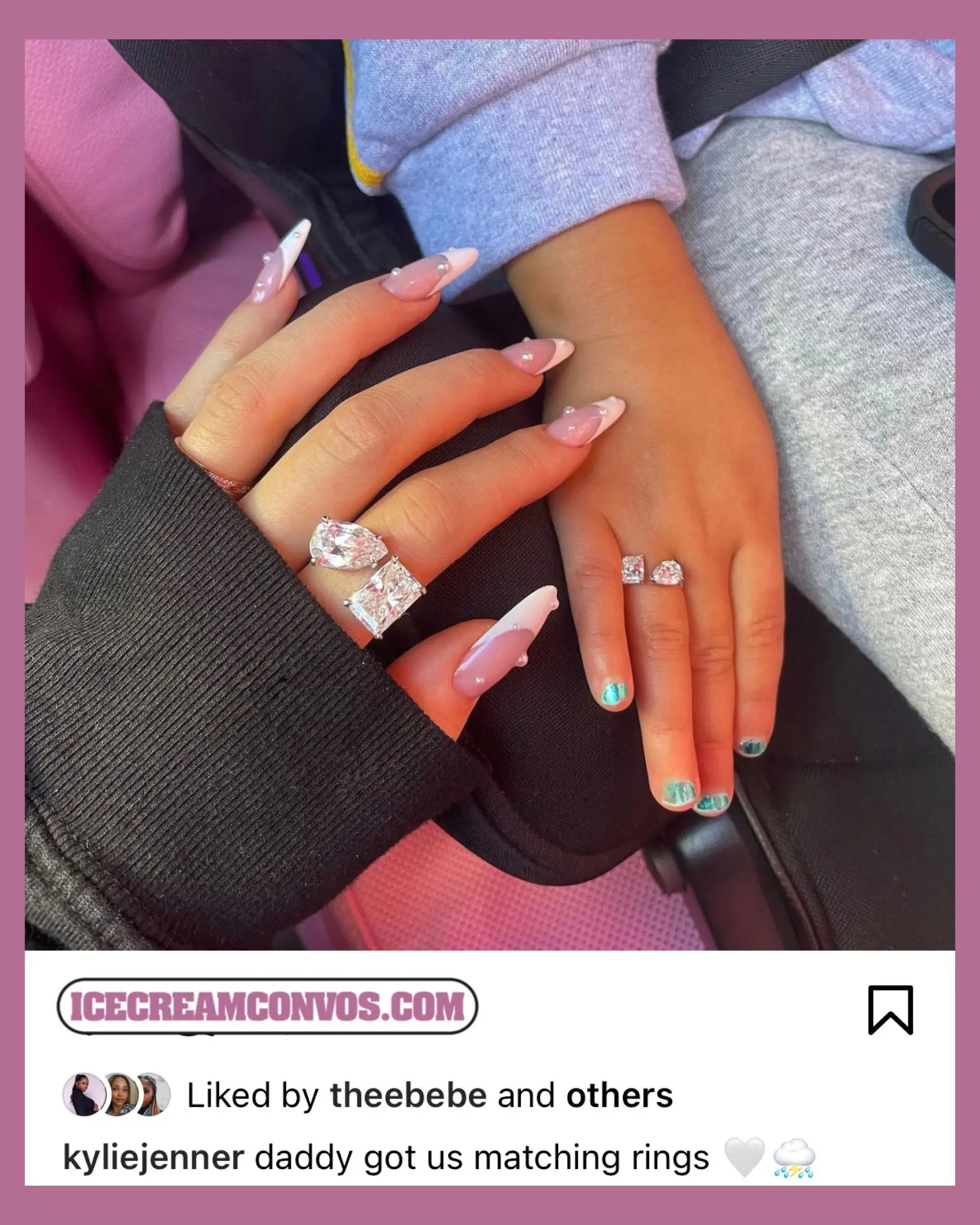 Kylie Jenner and Stormi receive matching diamond rings from Travis Scott |  Daily Mail Online