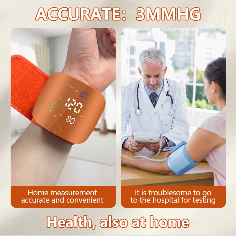 Wrist Blood Pressure Monitor Rechargeable Realblad
