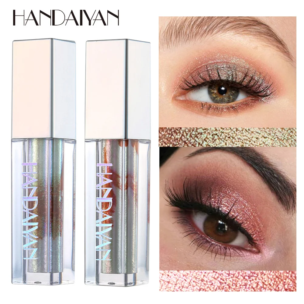 HANDAIYAN Marble Glitter Eyeshadow for Lazy Girl Big Eyes Smoky Makeup Shimmer Eye Shadow Powder Palette Brighten Shine Shadows |