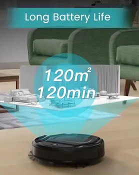 Lefant M210 Pro Robot Vacuum Cleaner with 2200Pa Suction,WiFi/Alexa/APP/Bluetooth,Schedule Cleaning,Self-Charging,Smart for Home 1