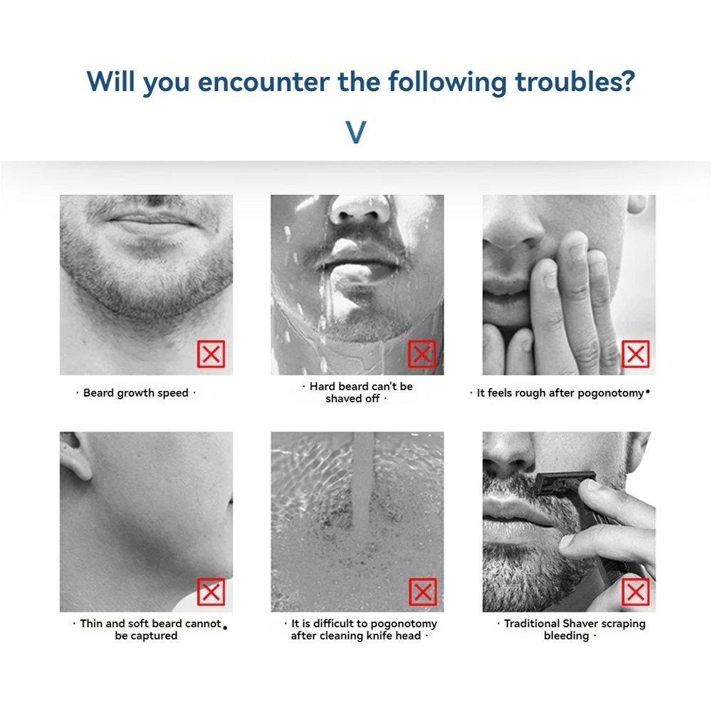 New reciprocating men’s electric razor mini portable razor travel charging with digital razor father boyfriend birthday present BEST SELLERS