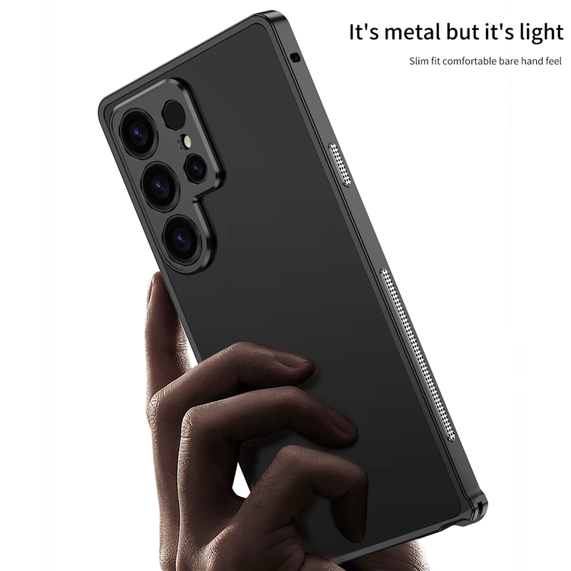 Sleek Aluminum Alloy Cooling Phone Bumper Case