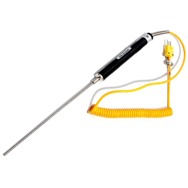 액체 및 고체 표면 온도 측정에 필수적인 K 타입 표면 열전대 프로브