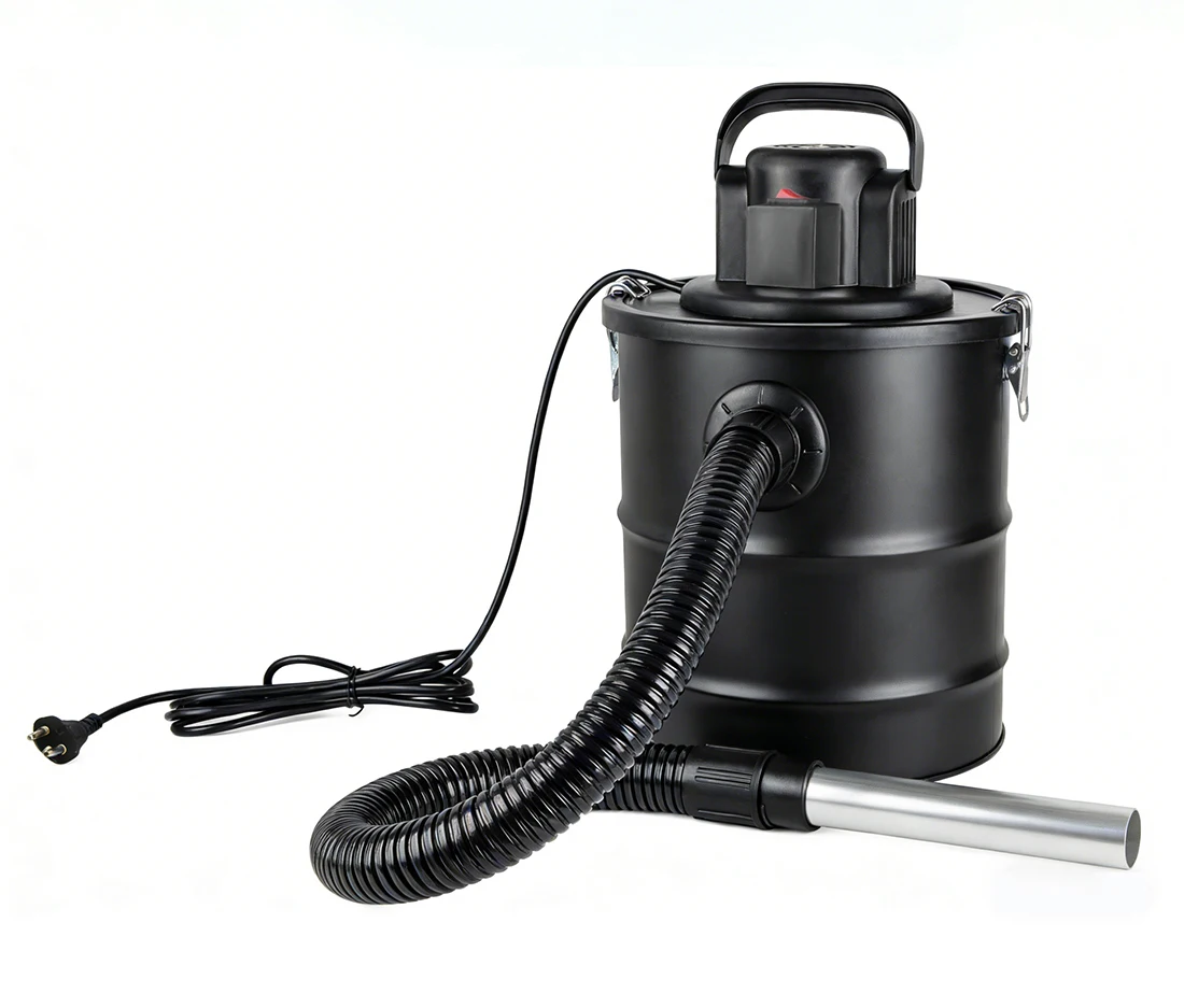 20L Ash Vacuum Cleaner High Temp Resistant Ash Bucket for Fireplace, Stove & Pel