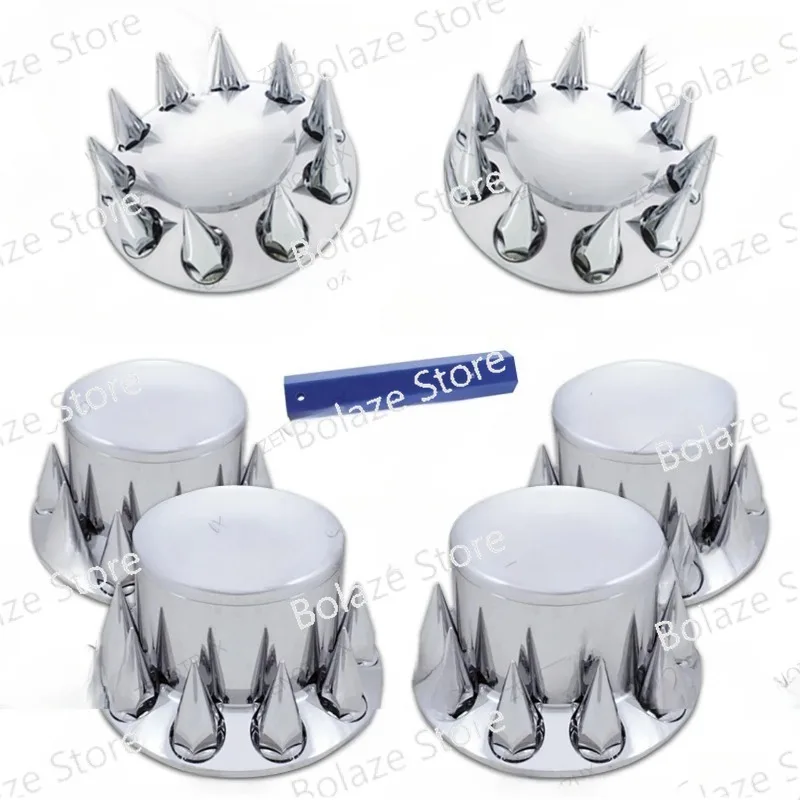 

Полный комплект хромированных крышек вала с острым 33 мм резьбовым наконечником