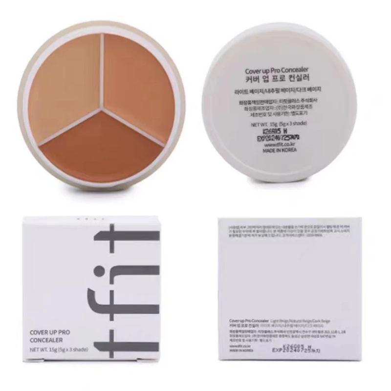 TFIT 3 Colors Concealer Palette Professional Makeup Face Eye Contour Face Spot Concealer Dark Circle Correcting Makeup concealer palette
